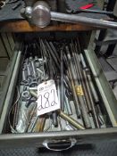 ASSORTED CLAMPING HARDWARE AND THREADED SETUP TOOLS