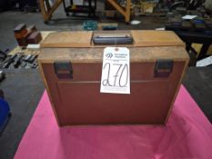 PORTABLE MACHINIST'S TOOL CHEST FILLED WITH ASSORTED INSERTS AND HARDWARE