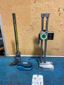 (2) HEIGHT GAUGES, DIGITAL AND DIAL