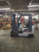 NISSAN MCP1F2A25LV, 4,400 LBS CAPACITY LP POWERED FORKLIFT WITH SIDE SHIFT
