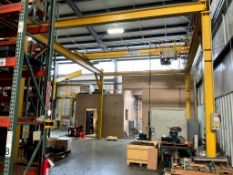 BAY AREA CRANE OVERHEAD 5-TON CAPACITY BRIDGE CRANE WITH YALE HOIST
