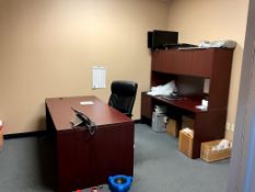 ASSORTED OFFICE FURNITURE * CHAIRS AND CONTENTS NOT INCLUDED
