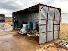 LARGE STEEL AND TIN ENCLOSURE