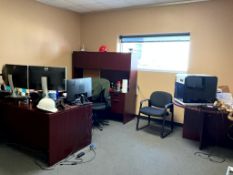 ASSORTED OFFICE FURNITURE * CHAIRS AND CONTENTS NOT INCLUDED