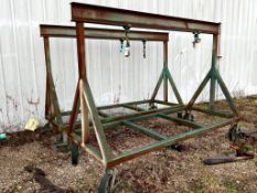 (2) PORTABLE GANTRY CRANES