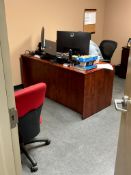ASSORTED OFFICE FURNITURE * CHAIRS AND CONTENTS NOT INCLUDED