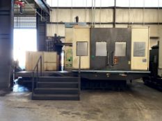 2012 DOOSAN DBC 130 HORIZONTAL BORING AND MILLING MACHINE, CHIPBLASTER JV-40, CHIP CONVEYOR