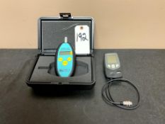 BALMAC MODEL 242 VIBRATION METER AND DEFELSKO POSITECTOR 6000 SERIES COATING THICKNESS GAGE