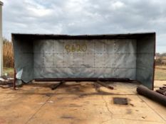 LARGE STEEL AND TIN ENCLOSURE