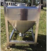ALLIANCE 500 LITER IBC STAINLESS STEEL BIN GREAT CONDITION PHARMACEUTICAL / FOOD