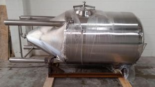 (1) 10 BBL CONICAL FERMENTER, PRESSURE VALVE AND CIP ON TOP