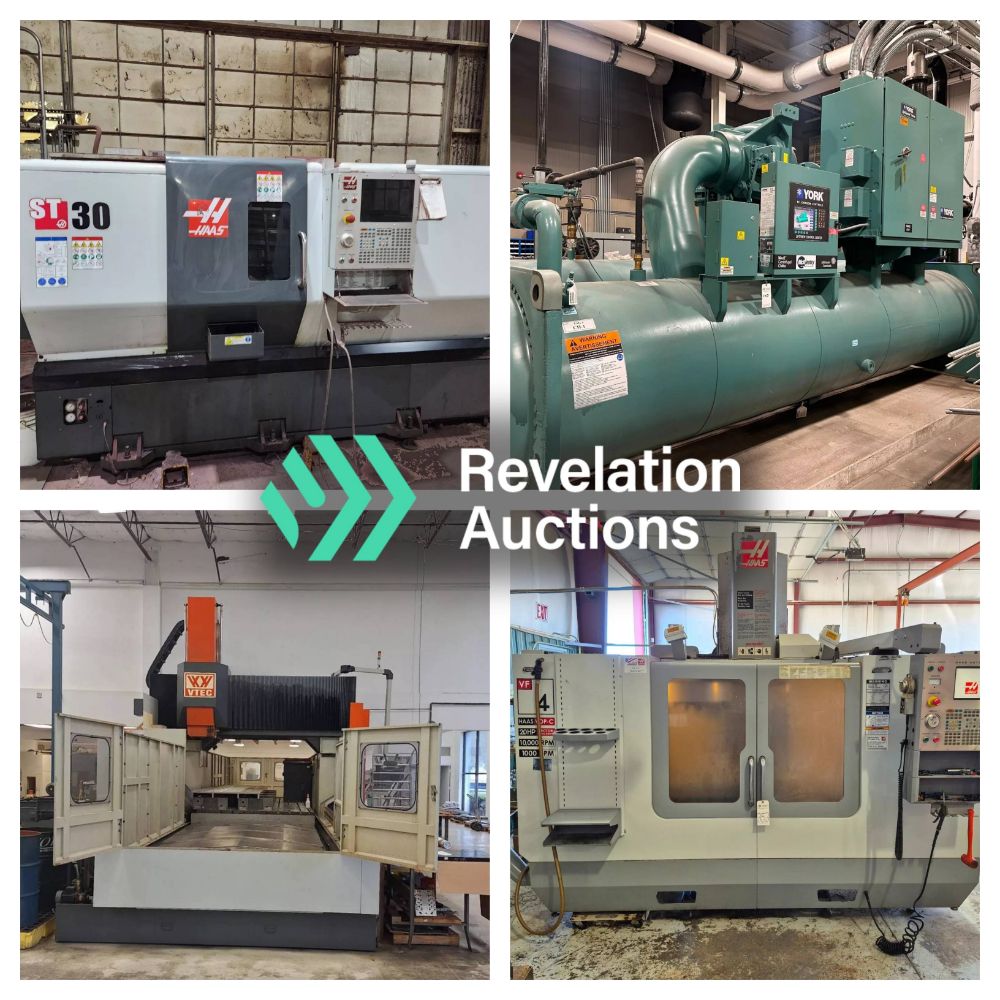 Revelation Auctions | Surplus CNC, Fabrication & Industrial Equipment ...