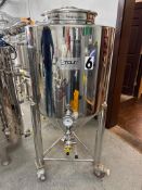 80 GAL CONICAL FERMENTER WITH WHEELS
