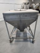 23 CUBIC FT MUELLER STAINLESS STEEL POWDER TOTE