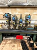 CLAUSING 15” INDUSTRIAL GANG DRILL PRESS WITH MANUAL FEED
