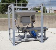 VIBRA SCREW INC. BULK BAG UNLOADER WITH VIBRATORY PAN AND VIBRATORY TUBE