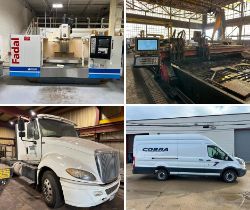 CNC Machinery & Fabrication Equipment from the Complete Closures of Rapid Prototyping & Heavy Steel Plate Processing Operations