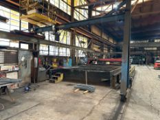 GORBEL 3 TON BRIDGE CRANE WITH WINKLE MAGNET LIFT