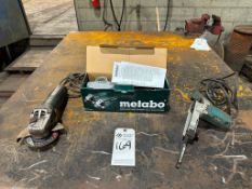 (2) METABO W 1100-125 ANGLE GRINDER AND MAKITA 9032 3/8