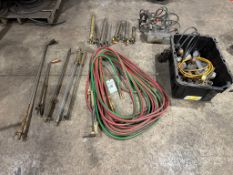 OXY-FUEL CUTTING TORCHES, HOSES, REGULATORS AND KOIKE IK-12 MAX-3 AUTOMATIC OXY-FUEL TRACK BURNER