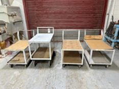 (4) STEEL ROLLER CARTS