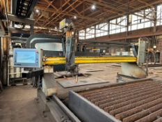 2011 ESAB SABRE DXG 4000 GANTRY-STYLE HEAVY-DUTY CNC INDUSTRIAL PLASMA & OXY/FUEL CUTTING MACHINE