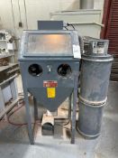 TRINCO DRY BLAST CABINET MODEL 24/BP WITH MODEL BP2 DUST COLLECTOR