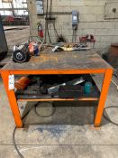 STEEL WELDING TABLE WITH CONTENTS