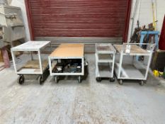 (4) STEEL ROLLER CARTS