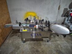 2021 CDA USA INC MODEL 2500 NINON BOTTLE LABELING MACHINE WITH 27.5