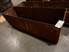 MEDIUM RECTANGULAR STEEL SCRAP METAL CONTAINER