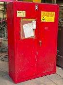 EAGLE MFG PI-47 60 GAL. PAINT/INK STORAGE CABINET, RED