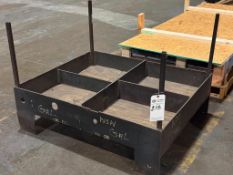 MEDIUM QUAD BIN SQUARE STEEL SCRAP METAL BIN