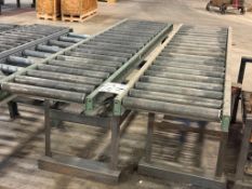 (2) ROLLER TABLES 10'L X 22-1/2