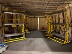 (6) INFRATECH W-3024/3028 MOBILE ADJUSTABLE INFRARED RADIANT HEAT LAMP