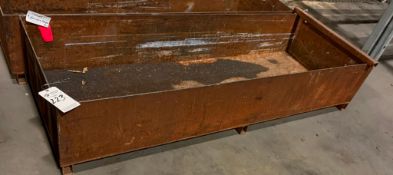 MEDIUM RECTANGULAR STEEL SCRAP METAL CONTAINER