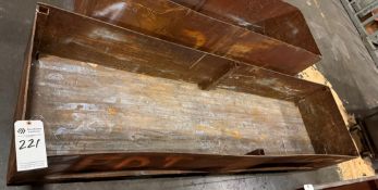 MEDIUM RECTANGULAR STEEL SCRAP METAL CONTAINER