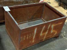 SMALL RECTANGULAR STEEL SCRAP METAL CONTAINER