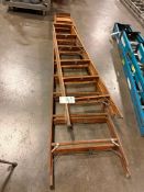 WERNER 10 FT AND JOHNSON 6FT WOODEN LADDERS