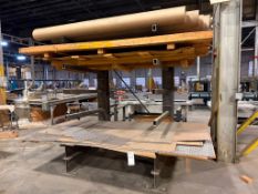 (4) ARM AND BASE LEVEL 2 POST I-BEAM CANTILEVER FLAT STOCK RACK