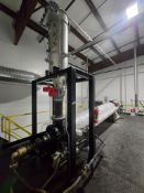 2012 VAN BEEK CELSIUS CKS500 SCREW HEAT EXCHANGER W/ HOPPER ASSEMBLY