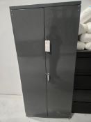 METAL CABINET WITH SPARE HARDWARE & ORGANIZERS