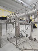 2019 300 GALLON STAINLESS STEEL HEATED PRESSURE TANK & HEAT EXCHANGER SKID