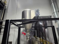 350 GALLON 2019 DINNISSEN PROCESS TECHNOLOGIES DUMP HOPPER W/PNEUMATIC CONTROL & ELECTRIC DUMP VALVE