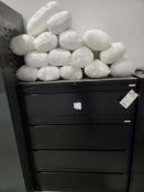 METAL STORAGE CABINET WITH CONTENTS - SPARE PIPING HARDWARE - FITTINGS, ADAPTORS, PIPES