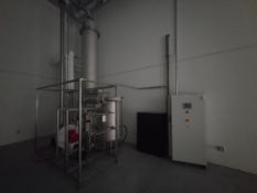 TERPENE RECOVERY SKID W/ 200 & 350 GALLON STAINLESS STEEL TANKS & RITTAL CONTROL CABINET