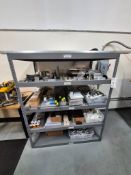 ULINE INDUSTRIAL SHELVING UNIT FILLED WITH ALUMINUM BAR STOCK, PEEK, ULTEM (PEI), AND PTFE