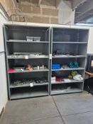 (2) INDUSTRIAL STEEL SHELVING UNITS *CONTENTS NOT INCLUDED