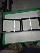 (2) XYCN 200W LED FLOOD LIGHT - 22,500 LUMENS, 5000K DAYLIGHT WHITE, IP66 WATERPROOF