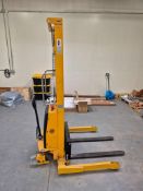 2018 NOBLELIFT H-5440 SEMI-ELECTRIC STRADDLE STACKER - 2,200 LB. CAPACITY, 137